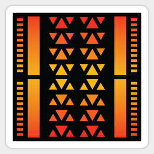 “Dimensional Species (3)” - V.4 Orange - (Geometric Art) (Dimensions) - Doc Labs Sticker